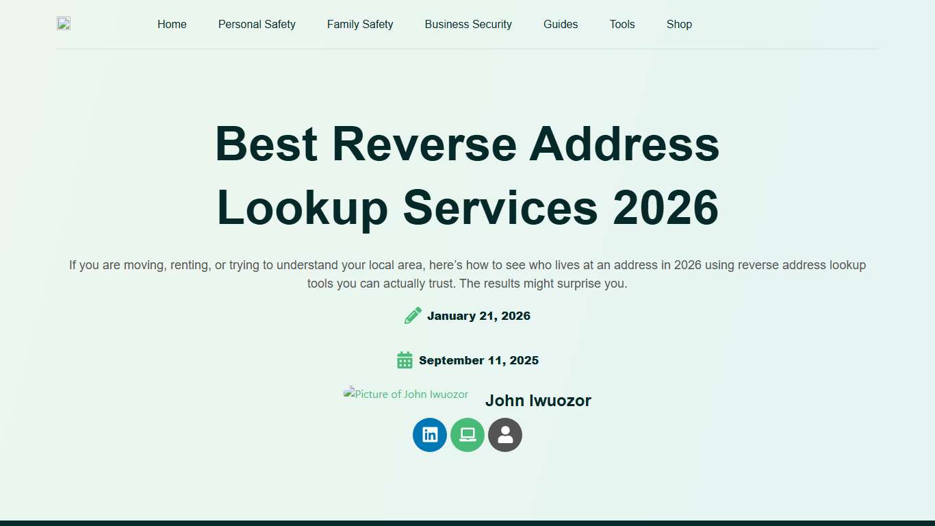 Best Reverse Address Lookup Services (2026): Who Lives There?